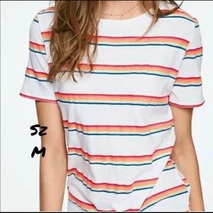 NWT VS PINK Rainbow Crew Neck Tee